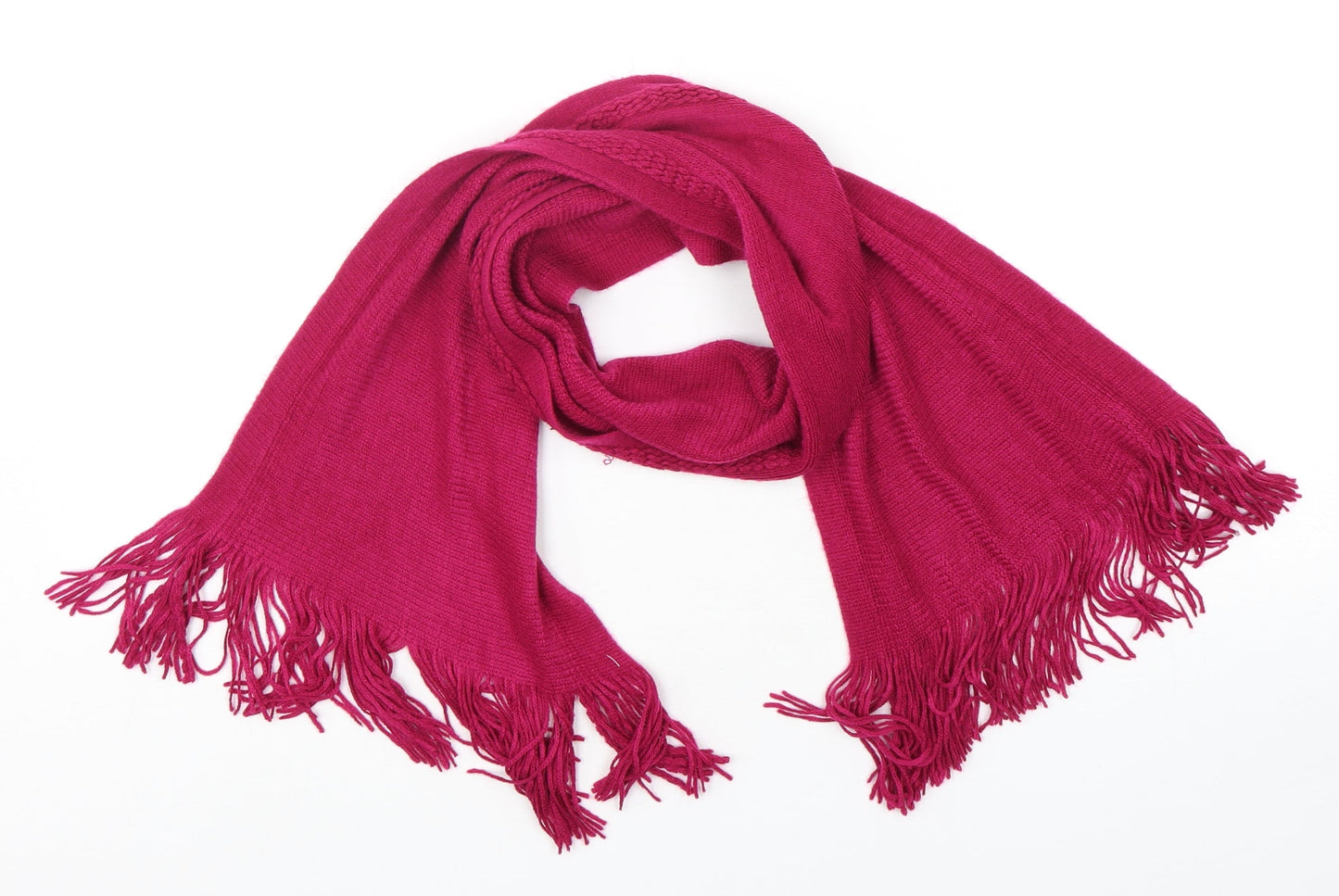 Preworn Womens Purple Polyester Scarf