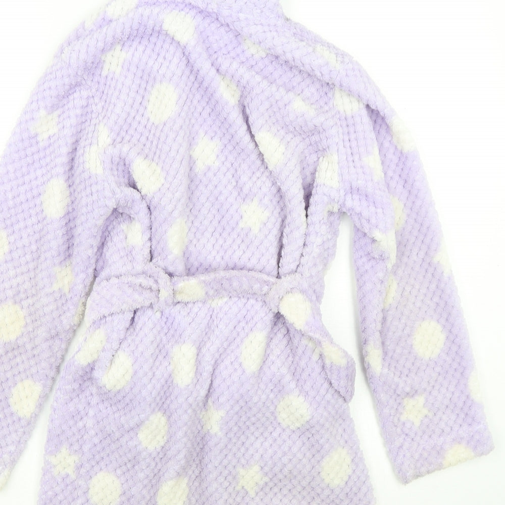 John Lewis Girls Purple Geometric Polyester Gown Size 10 Years