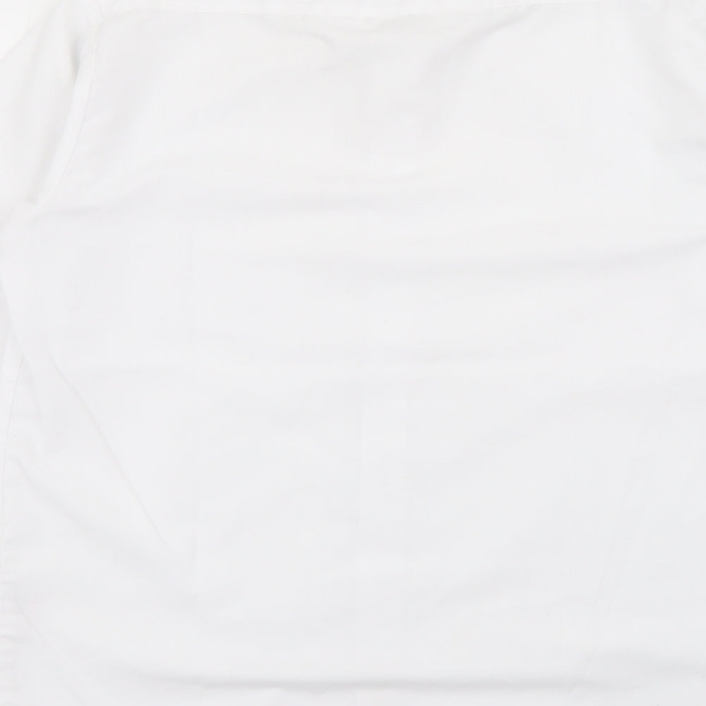 Banner Boys White Polyester Basic Button-Up Size 13-14 Years Collared Button