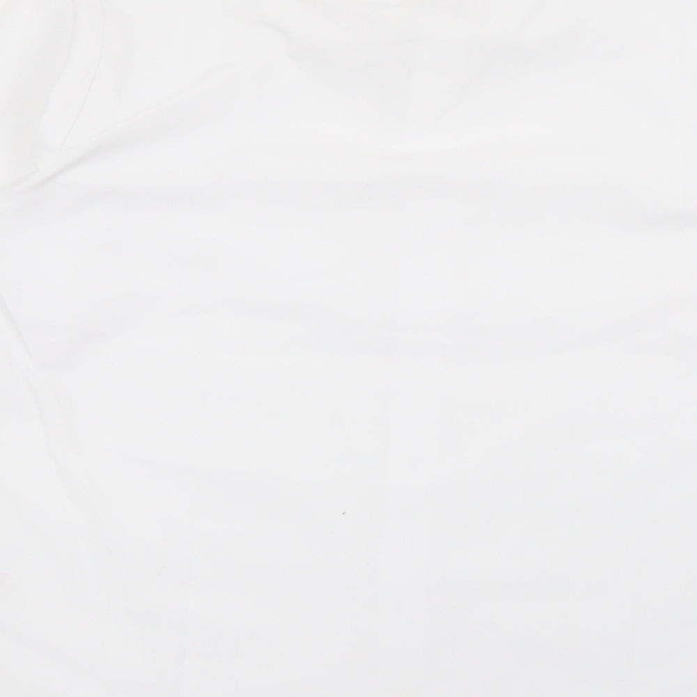 Banner Boys White Polyester Basic Button-Up Size 13-14 Years Collared Button