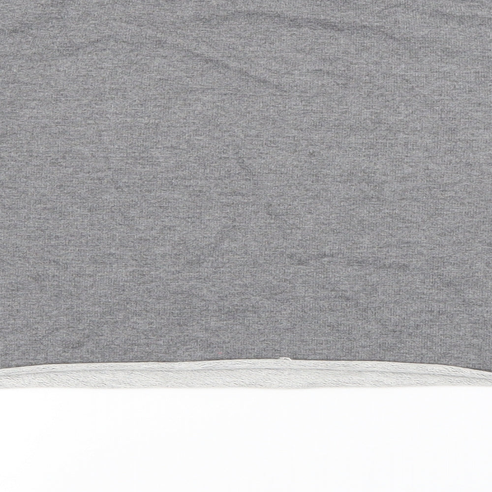Pull & Bear Womens Grey Polyester Pullover Sweatshirt Size XS