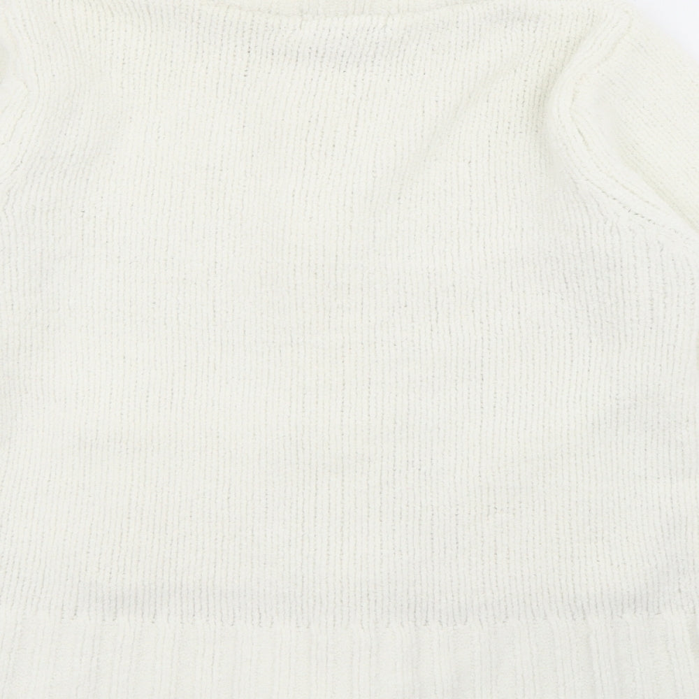 Dixie Womens White Jacket Size S Zip