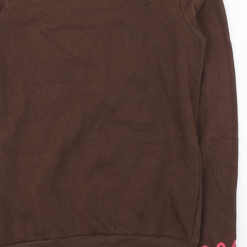 Divided Womens Brown Cotton Pullover Sweatshirt Size XS - Gingerbread