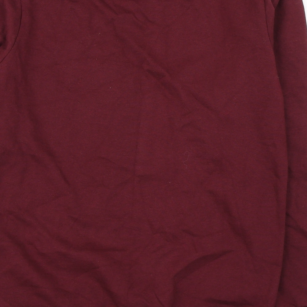 Twenty4 Girls Red 100% Cotton Pullover Sweatshirt Size 11-12 Years Pullover