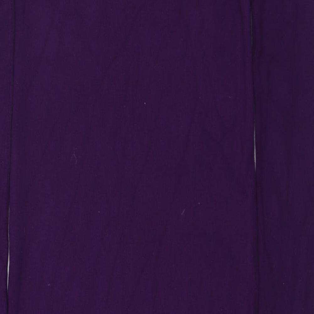 Oasis Womens Purple Viscose Pencil Dress Size S Round Neck Pullover