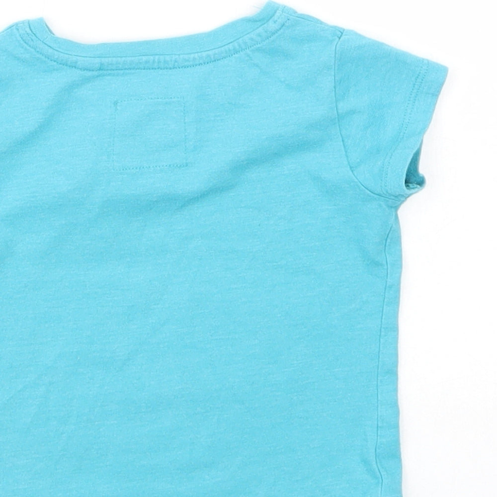 NEXT Baby Blue Cotton Pullover T-Shirt Size 6-9 Months Crew Neck Pullover - I Love Me