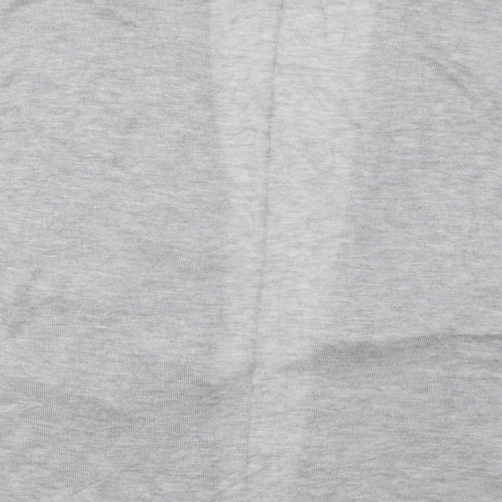 H&M Womens Grey V-Neck Acrylic Cardigan Jumper Size L