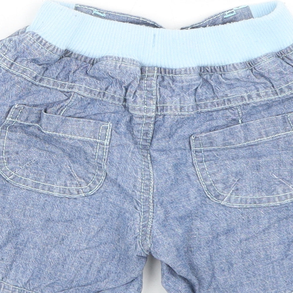 TU Boys Blue Cotton Cropped Jeans Size 3-6 Months