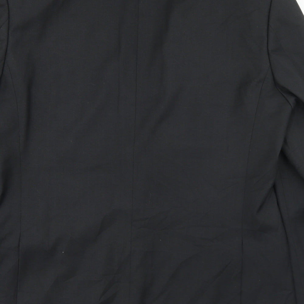 Linea Mens Black Polyester Jacket Blazer Size 42