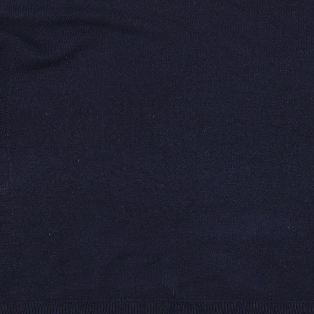 NEXT Womens Blue Round Neck Acrylic Pullover Jumper Size 12