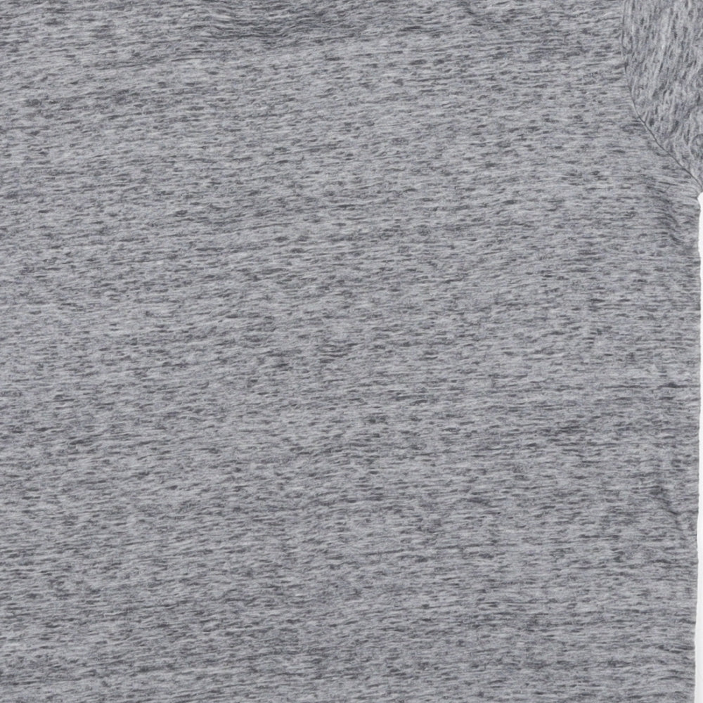 George Boys Grey Polyester Jersey T-Shirt Size 7-8 Years Round Neck Pullover - Urban