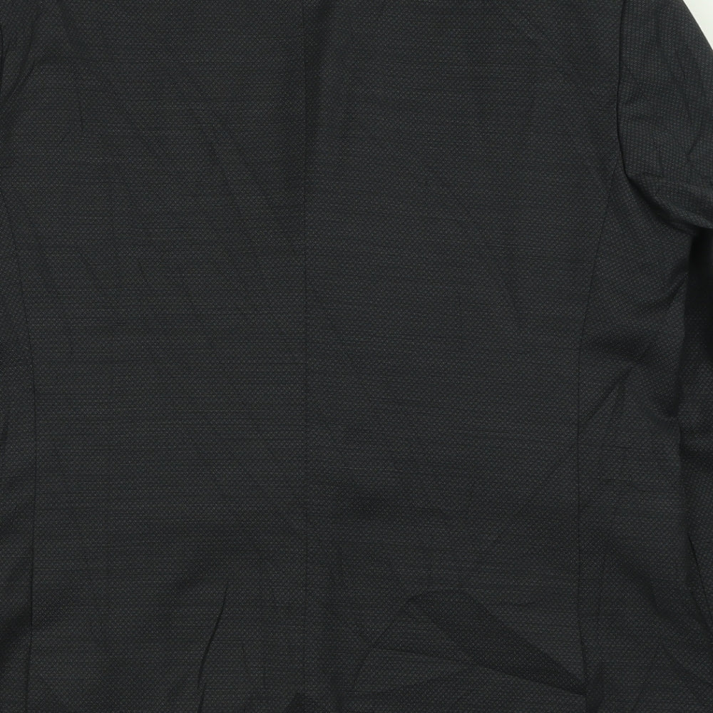 Marks & Spencer Mens Black Polyester Jacket Suit Jacket Size 42