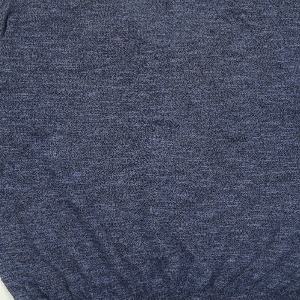 Woolworths Womens Blue V-Neck Viscose Pullover Jumper Size S