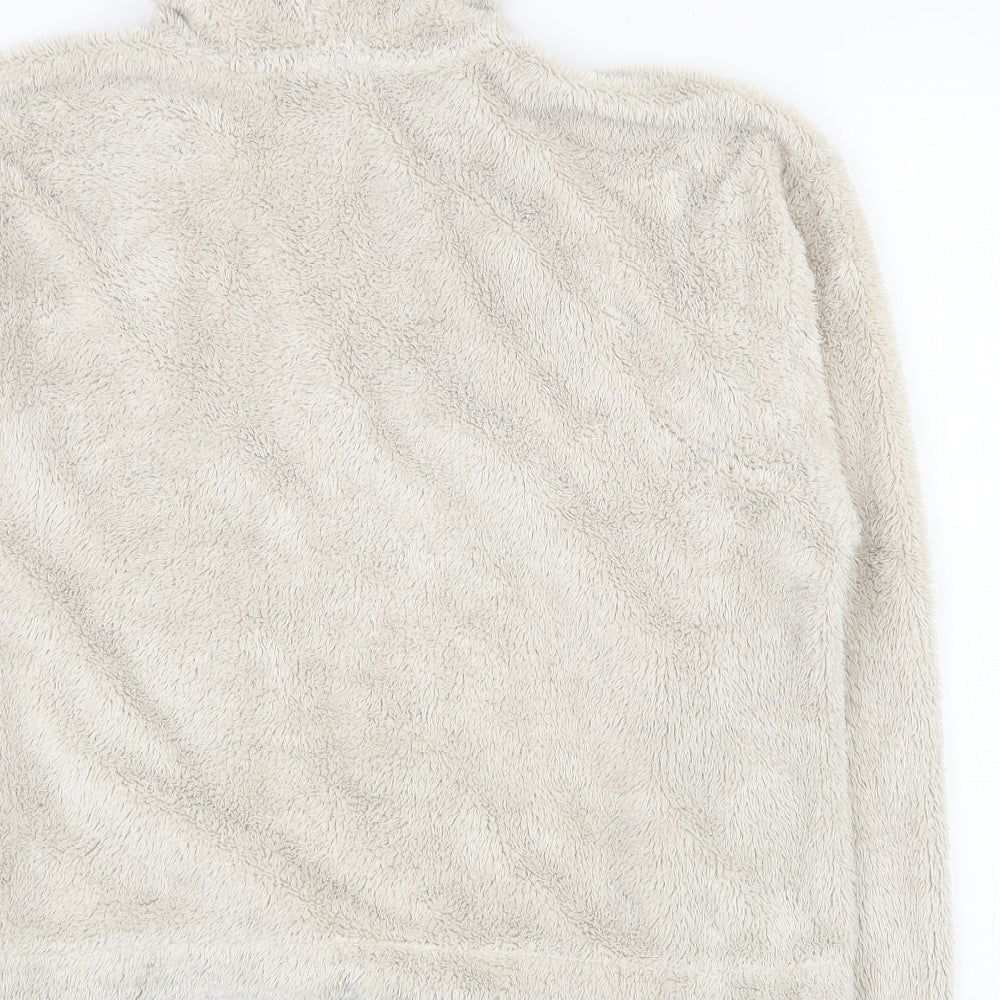 Topshop Womens Beige Polyester Pullover Hoodie Size 10 Pullover