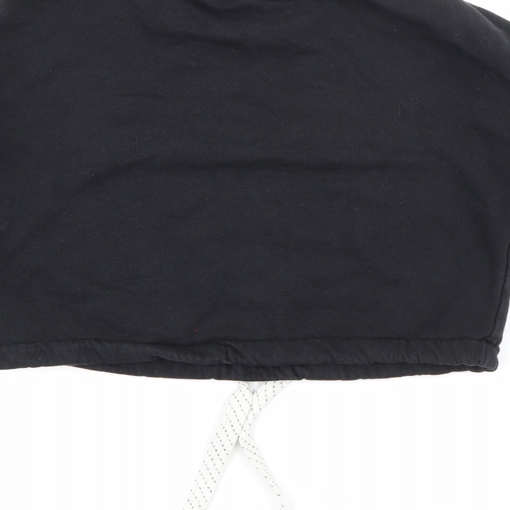Marks & Spencer Girls Black Cotton Pullover Sweatshirt Size 7-8 Years