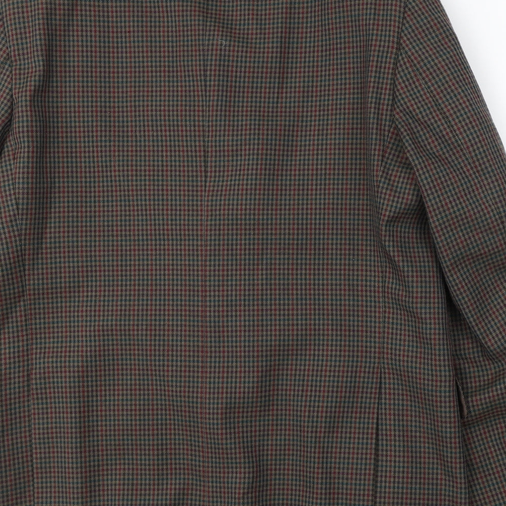 Princeton Mens Brown Polyester Jacket Suit Jacket Size L