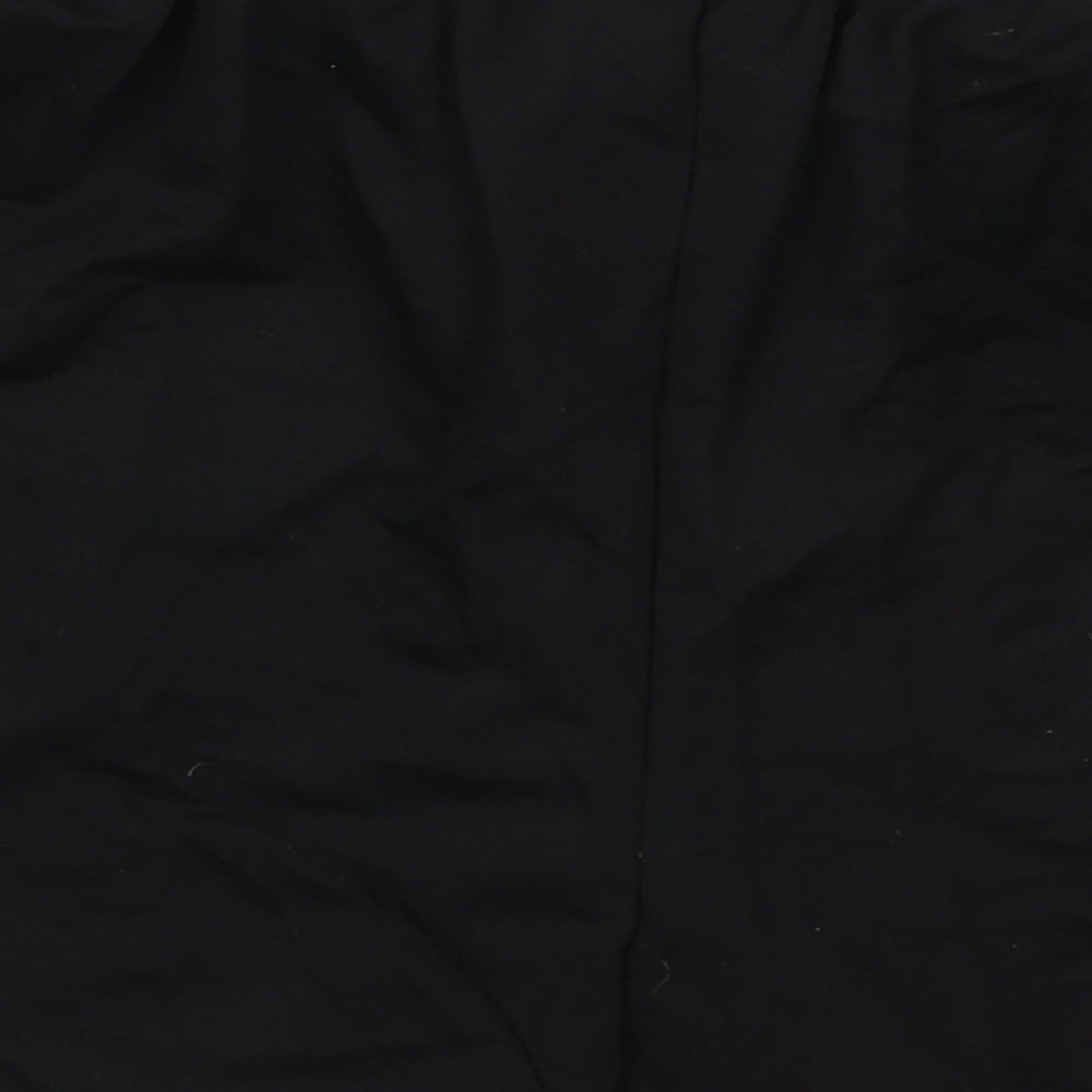 ASOS Womens Black Viscose Bermuda Shorts Size 8 Regular Drawstring