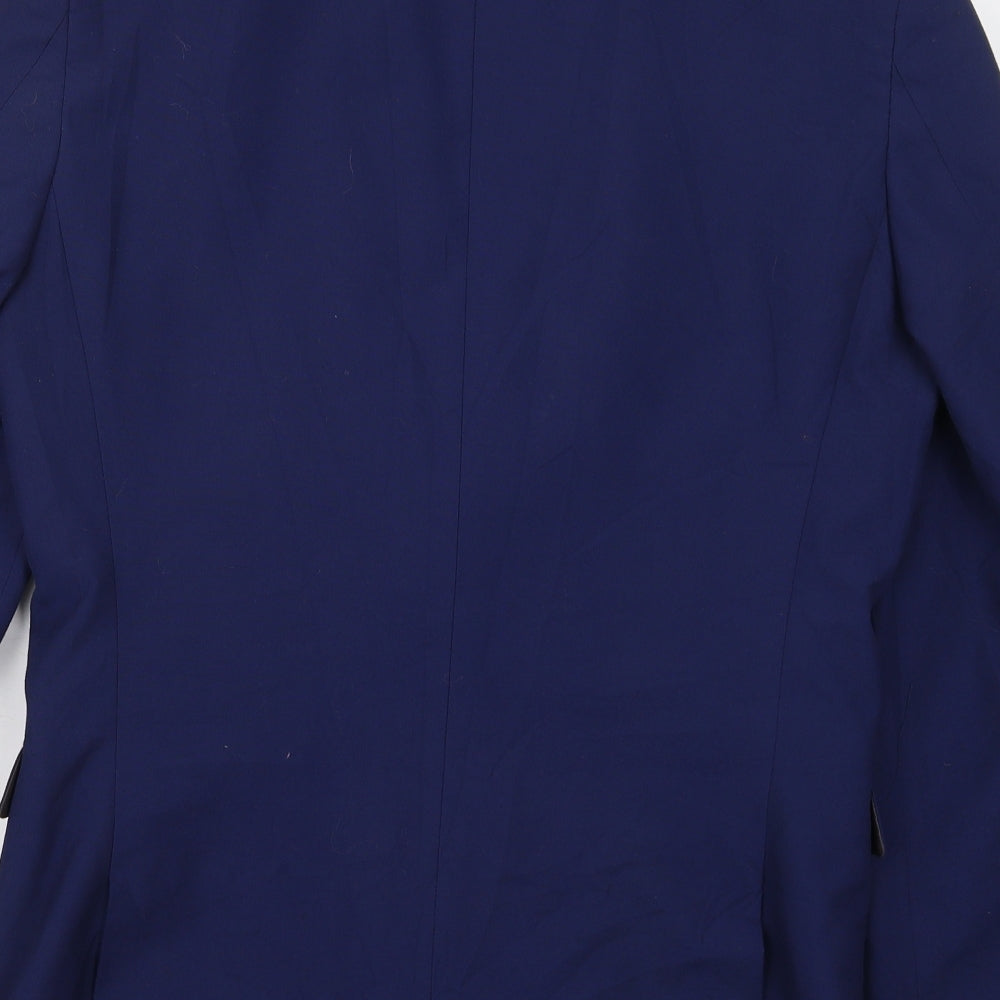 NEXT Mens Blue Polyester Jacket Suit Jacket Size 38