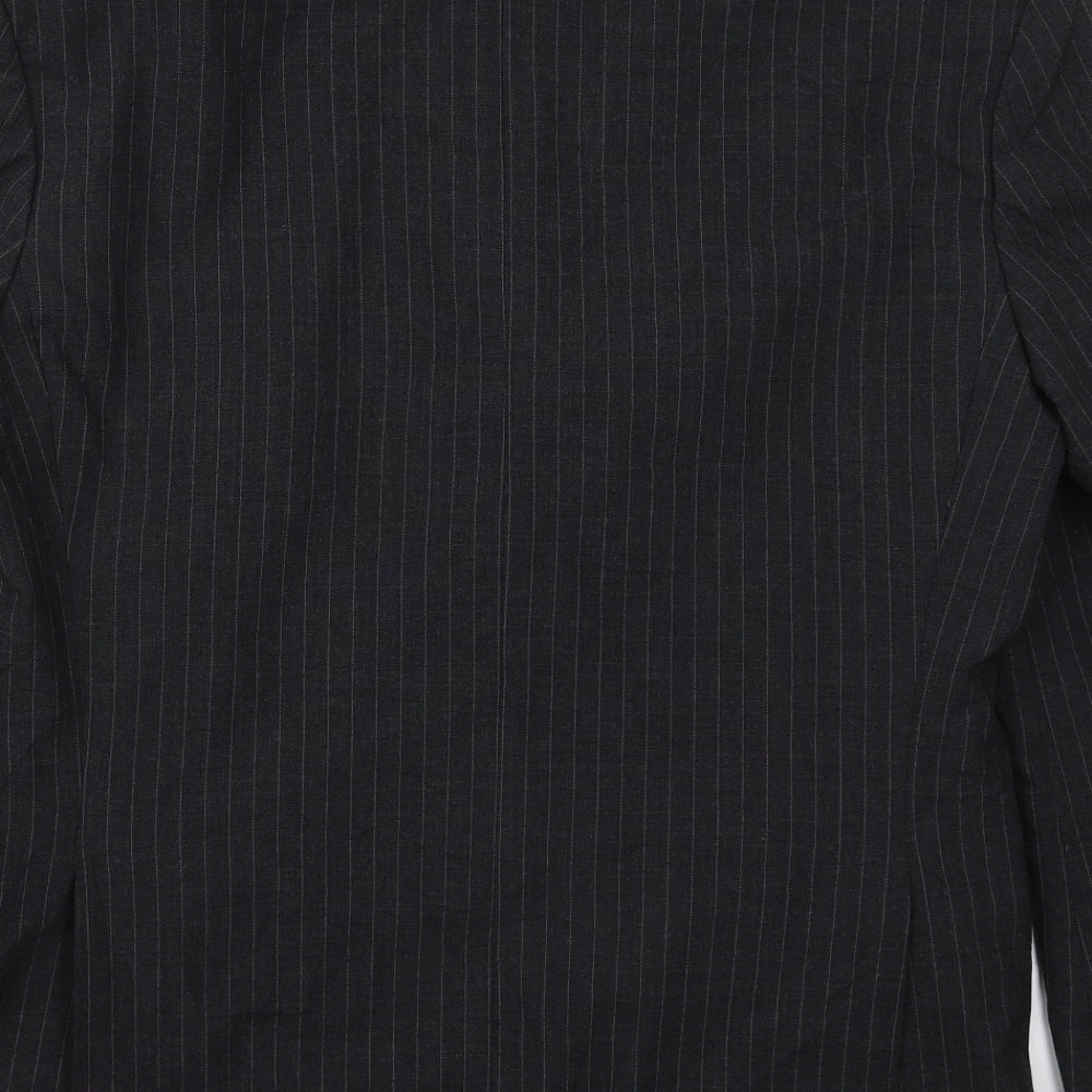C&A Mens Grey Striped Wool Jacket Suit Jacket Size 42