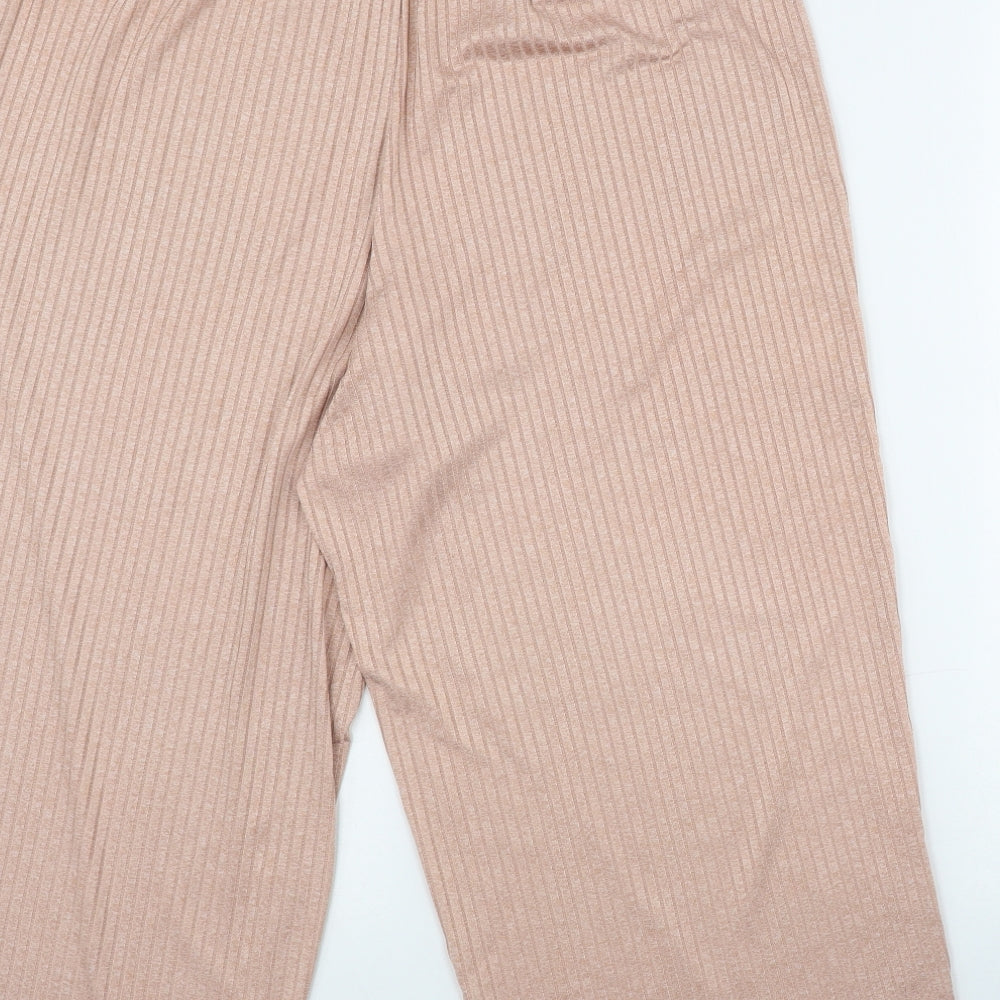 F^F Womens Pink Polyester Capri Trousers Size 12 L21 in Regular