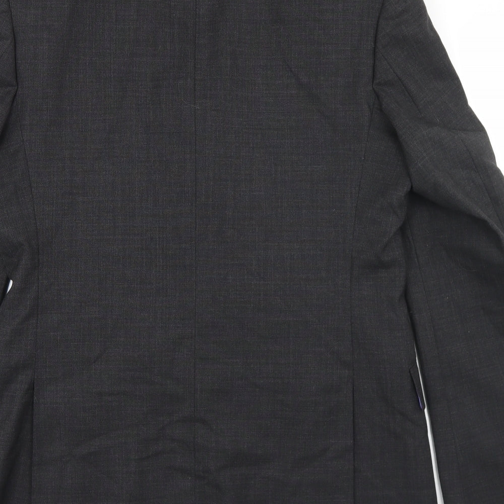 Burton Mens Grey Wool Jacket Blazer Size 40