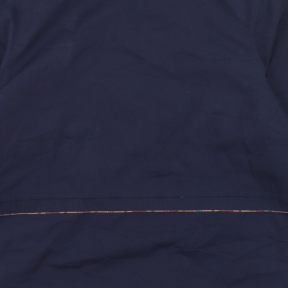 Compliments Womens Blue Jacket Size 14 Button