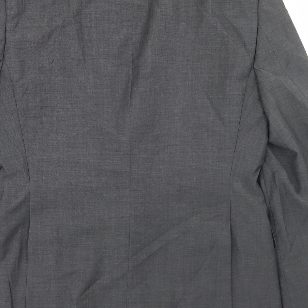 OneSix5ive Mens Grey Wool Jacket Blazer Size 38