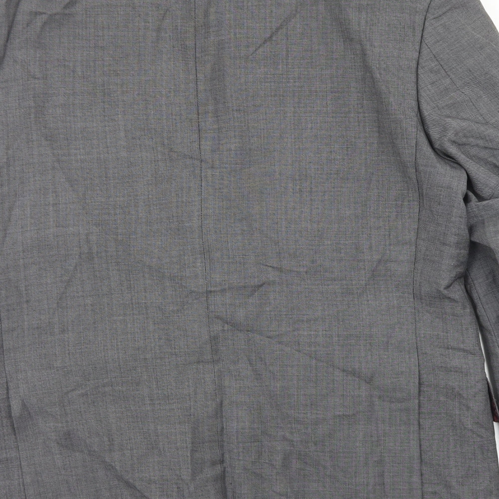 Marks & Spencer Mens Grey Wool Jacket Blazer Size 40