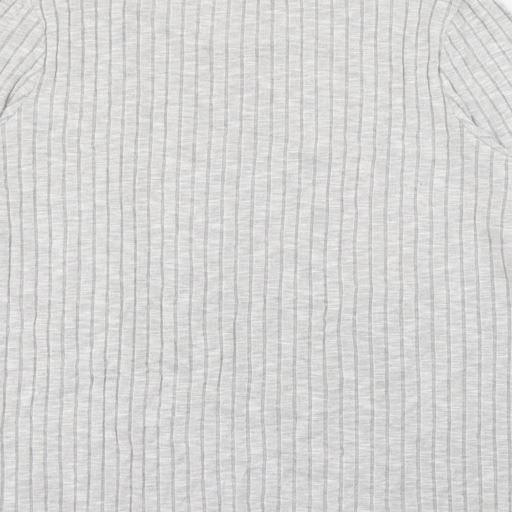 ASOS Womens Grey Crew Neck Viscose Pullover Jumper Size 12