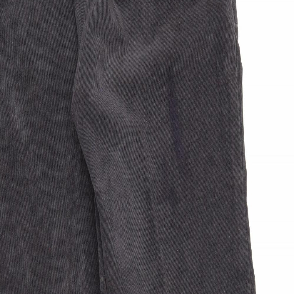 Afibel Womens Purple Polyester Trousers Size 10 L25 in Regular