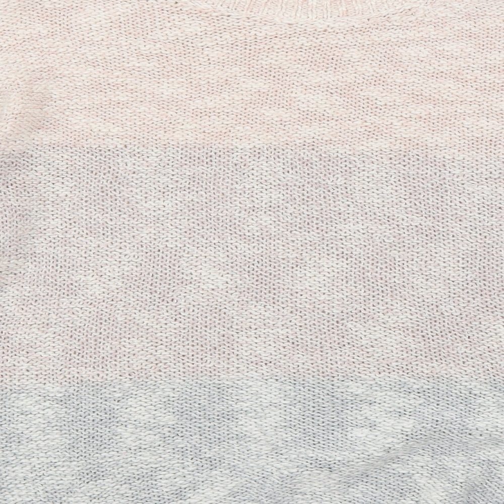 Dorothy Perkins Womens Pink Crew Neck Acrylic Pullover Jumper Size 12