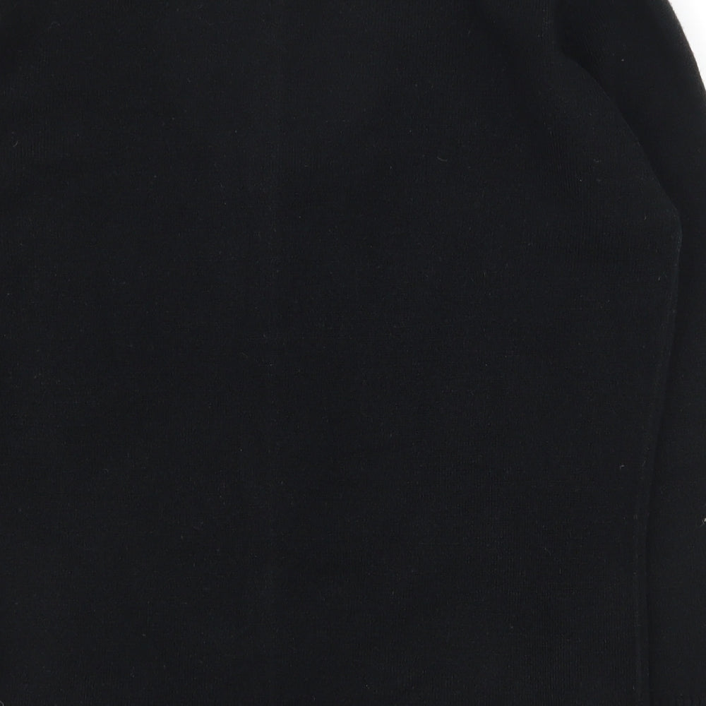 Mackays Black Round Neck Acrylic Cardigan Jumper Size S - Snap closure