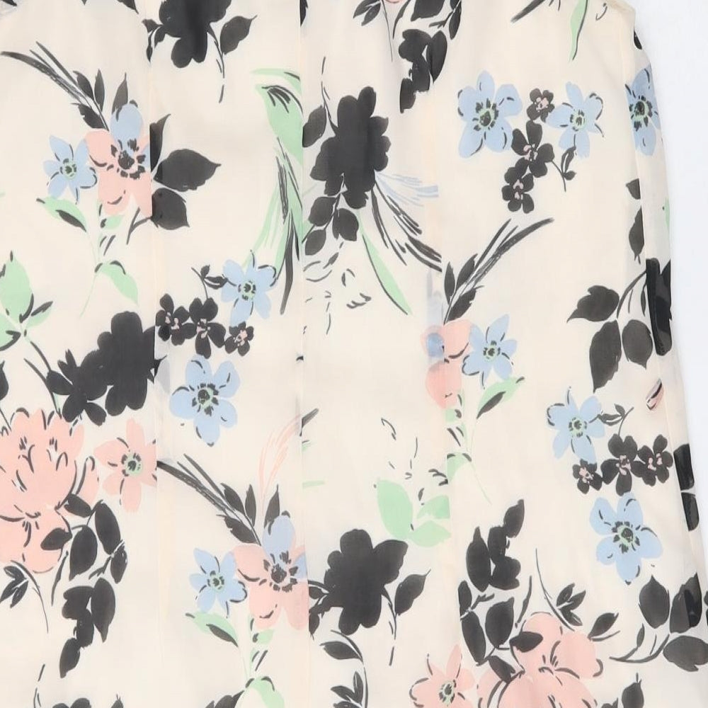 Primark Womens Multicoloured Floral Polyester Shift Size 12 Boat Neck