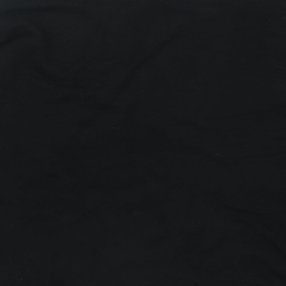 Marks & Spencer Womens Black Crew Neck Viscose Pullover Jumper Size 8