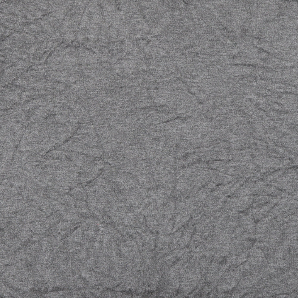 F&F Womens Grey High Neck Viscose Pullover Jumper Size 14