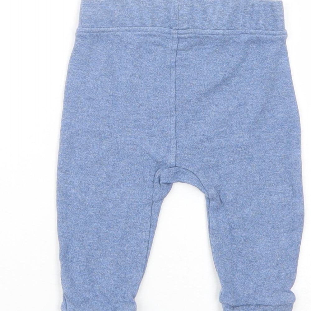 George Baby Blue Cotton Pedal Pusher Leggings Size 3-6 Months