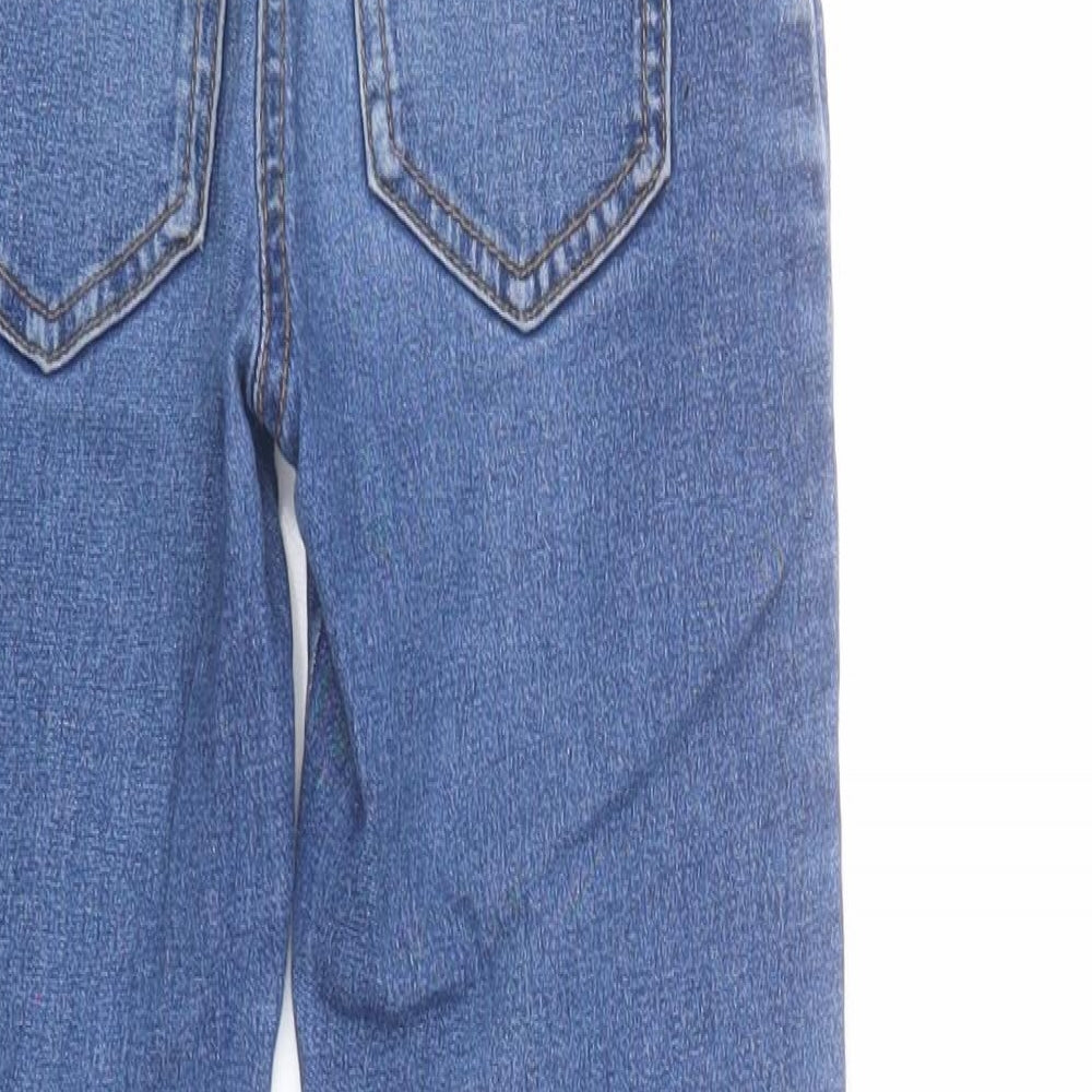 Topolino Girls Blue Cotton Jegging Jeans Size 8 Years Regular Pullover