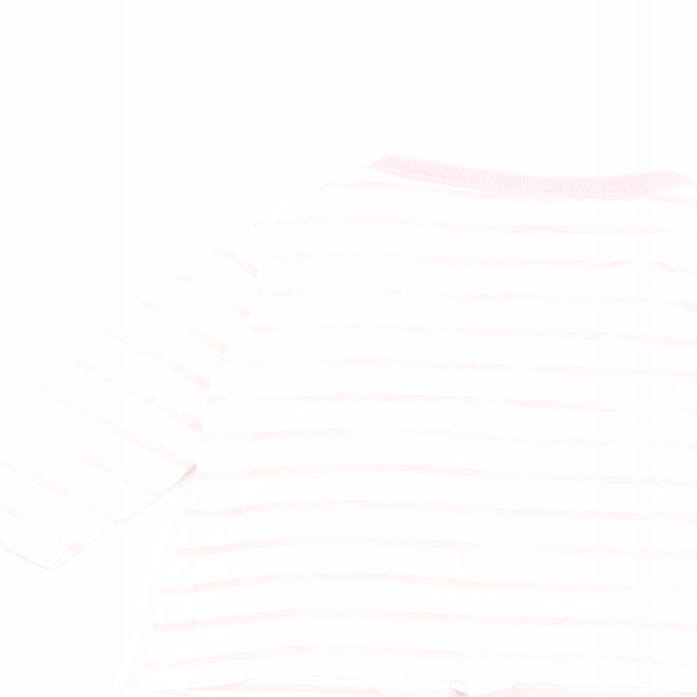 F&F Baby Pink Striped Jacket Size 0-3 Months Snap - 0-1 month