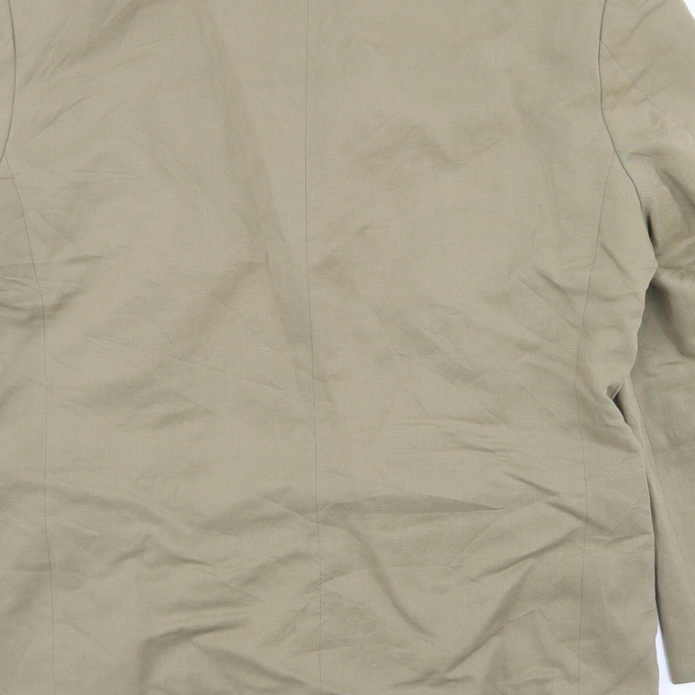 Marks and Spencer Mens Beige Lyocell Jacket Blazer Size 38