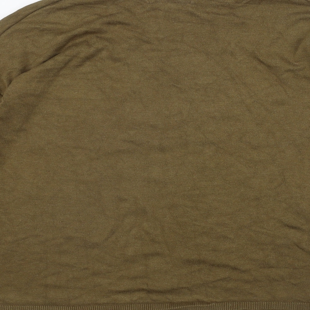 Atmosphere Womens Green Round Neck Viscose Pullover Jumper Size 14
