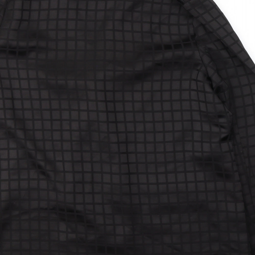 Primark Womens Black Geometric Polyester Jacket Blazer Size 14