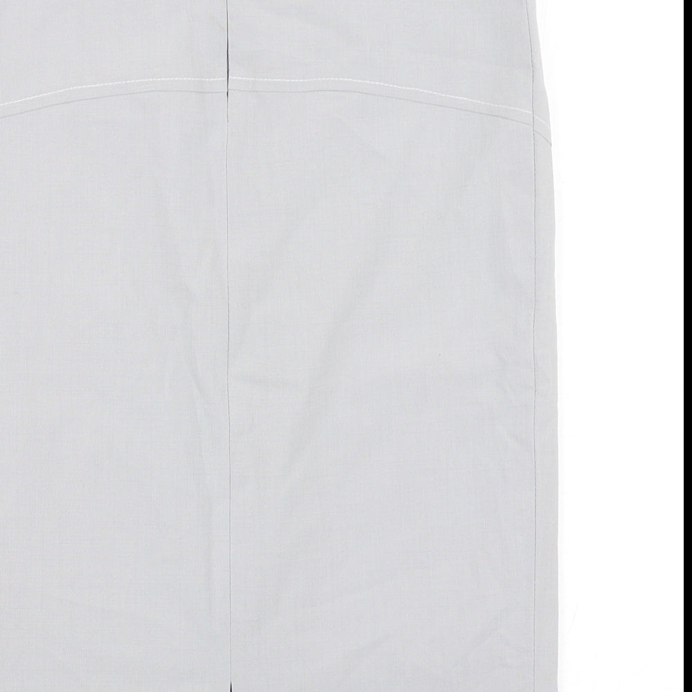 Szoszy Womens Grey Viscose Straight & Pencil Skirt Size 8