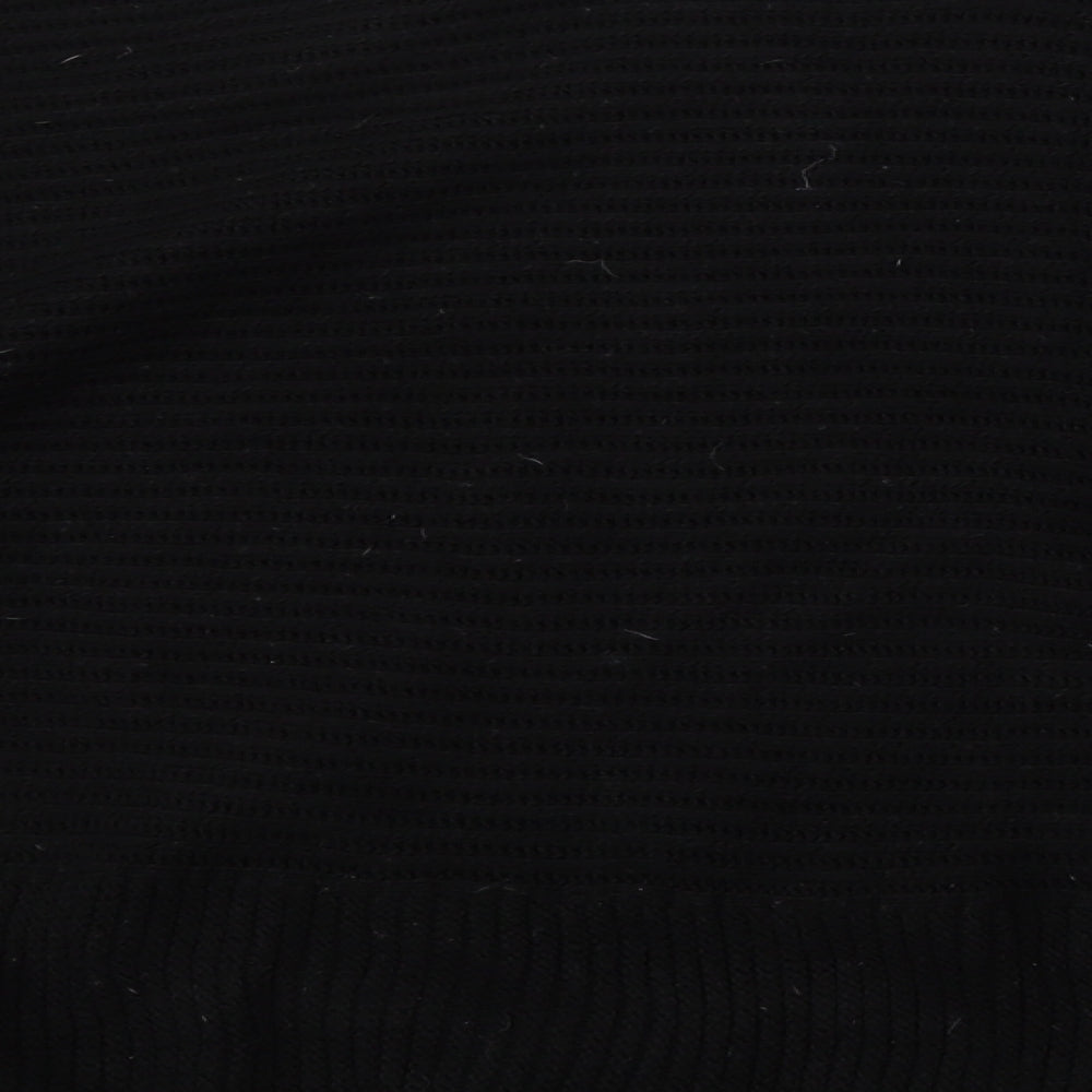 Dorothy Perkins Womens Black Boat Neck Acrylic Pullover Jumper Size M