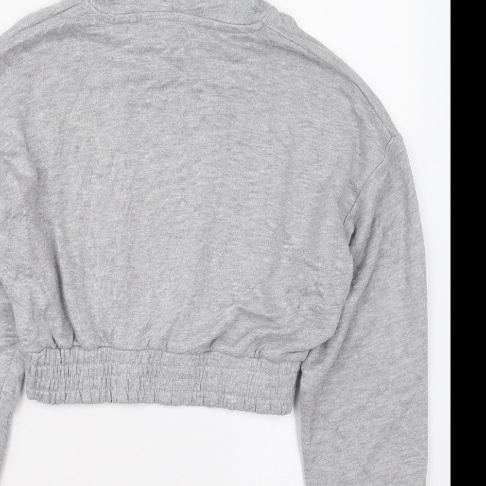 Pink Vanilla Womens Grey Cotton Pullover Hoodie Size S Pullover - Kindness
