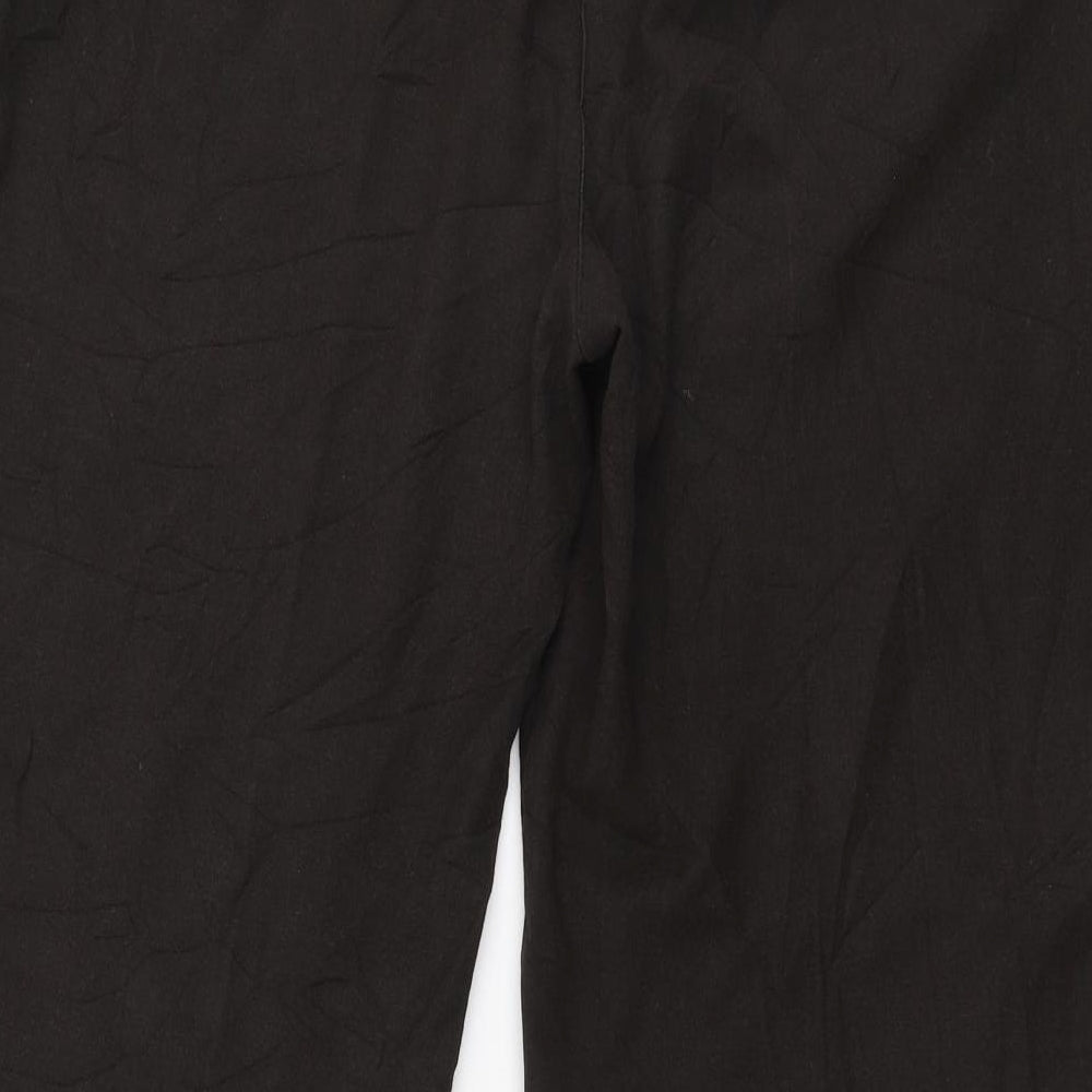 Per Una Womens Brown Polyester Trousers Size 14 L26 in Regular Zip