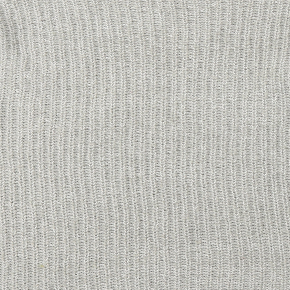 New Look Womens Grey Round Neck Acrylic Pullover Jumper Size M