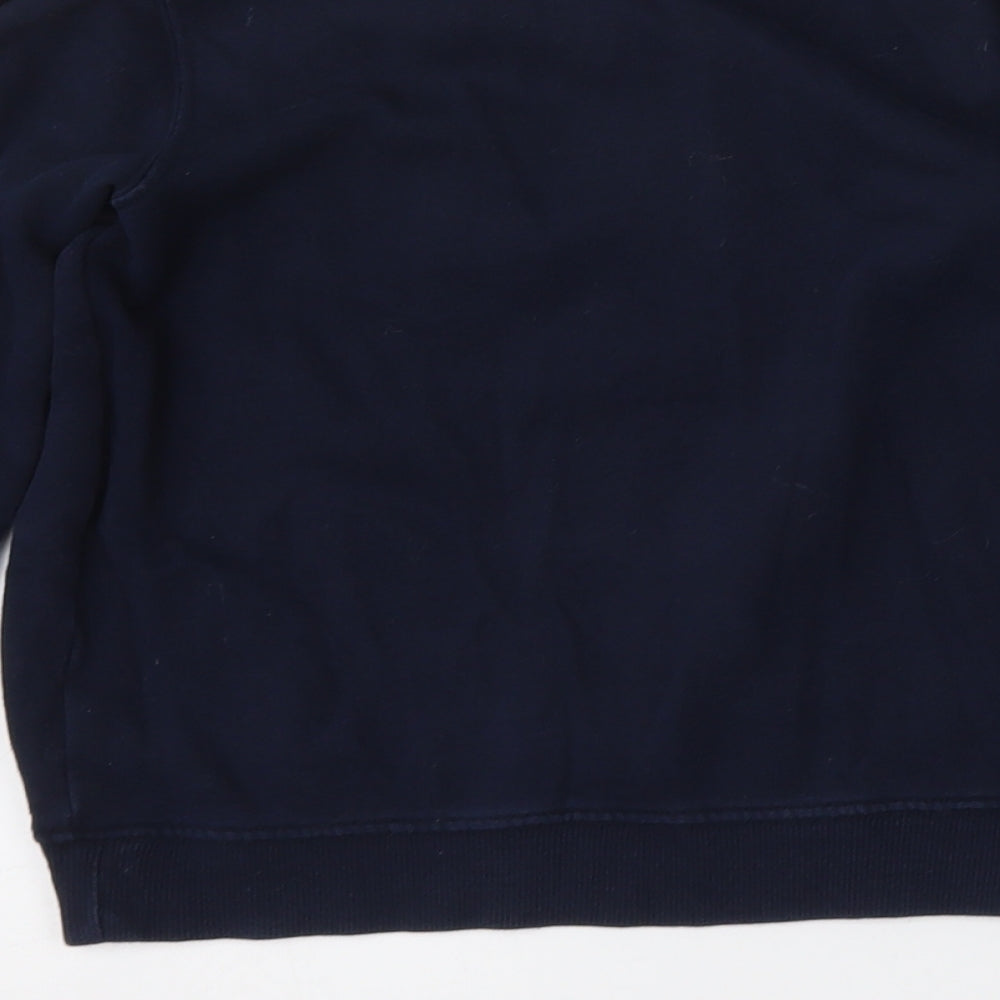 Next Boys Blue Cotton Pullover Sweatshirt Size 6 Years