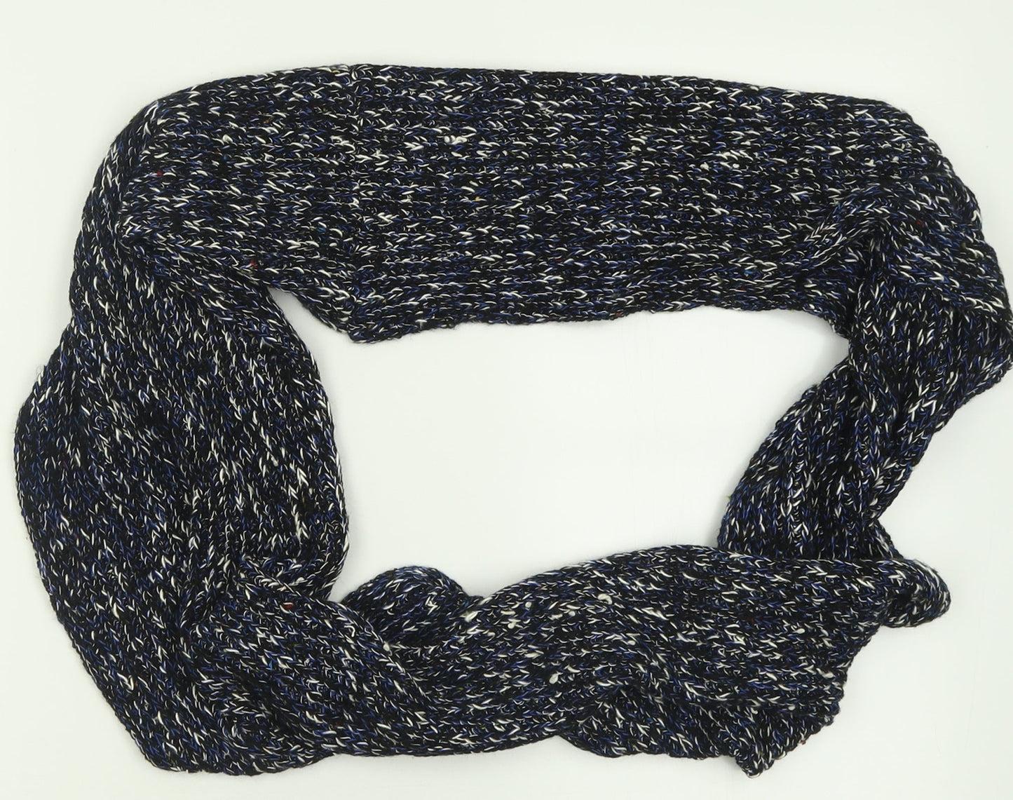 New Look Mens Blue Acrylic Square Scarf Scarf One Size