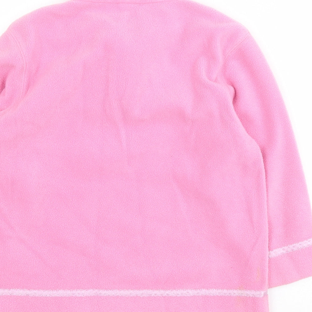 NEXT Girls Pink 100% Polyester Pullover Hoodie Size 5 Years Zip