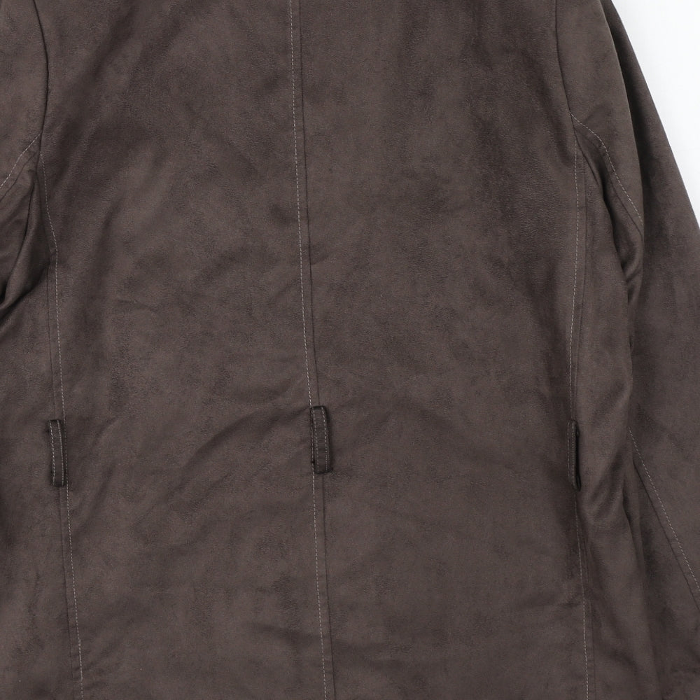 Bonmarché Womens Grey Jacket Coat Size S Zip